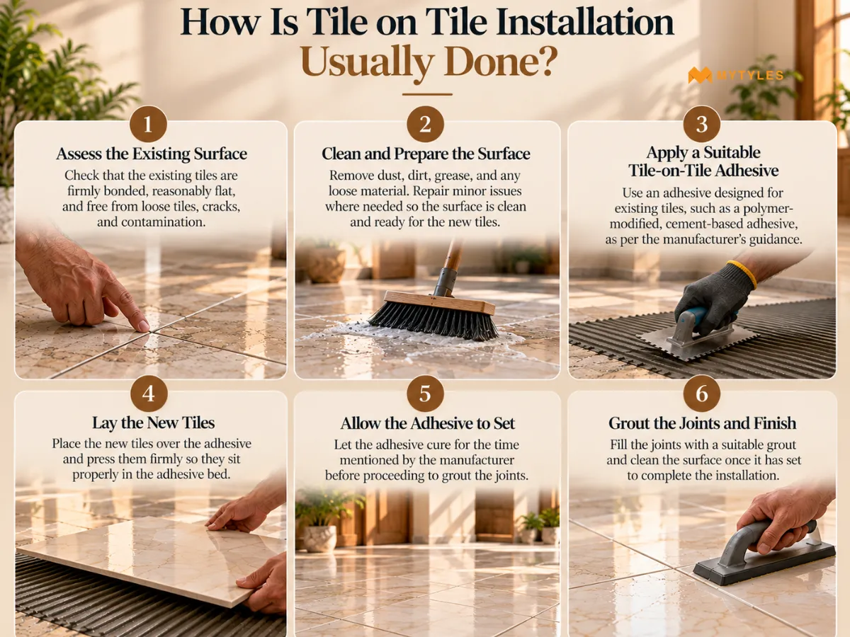 How Is Tile on Tile Installation Usually Done?